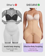 Zip-Front Tummy Control Butt Lifting Shapewear Shorts