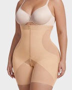 Zip-Front Tummy Control Butt Lifting Shapewear Shorts