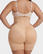 Zip-Front Tummy Control Butt Lifting Shapewear Shorts