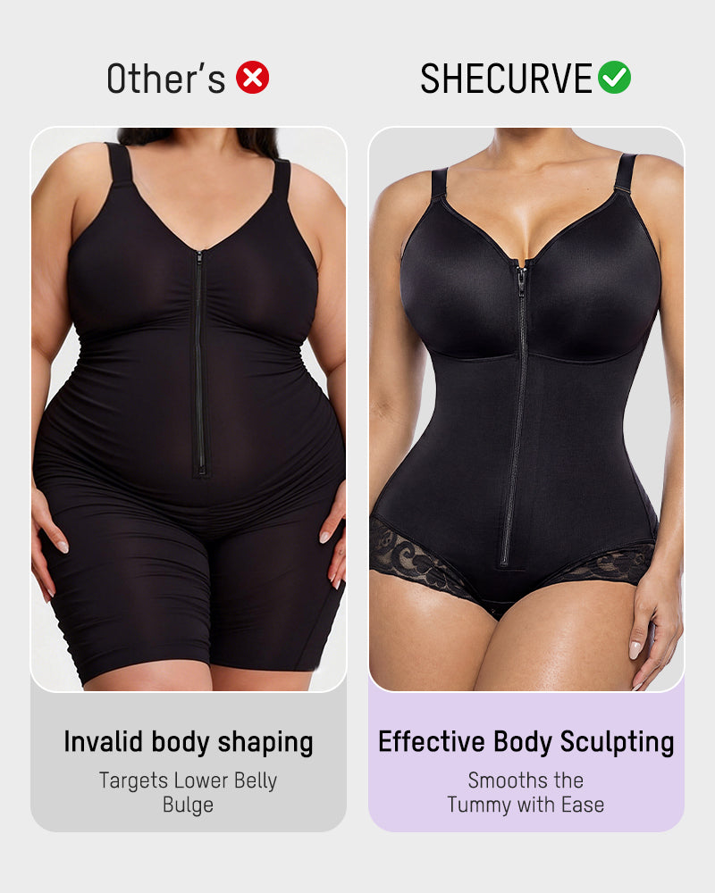 Formgebender Body mit Reißverschluss